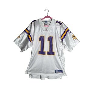 Reebok Minnesota Vikings Daunte Culpepper 11 NFL Jersey White Mens Large